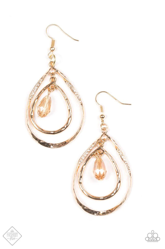 Paparazzi Earring ~ Shine With Confidence - Gold