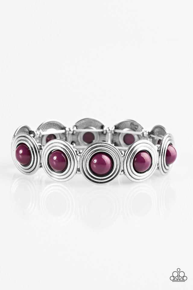 Paparazzi Bracelet ~ Adventurously Amazon - Purple