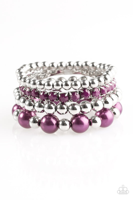 Paparazzi Bracelet ~ RITZ Factor - Purple