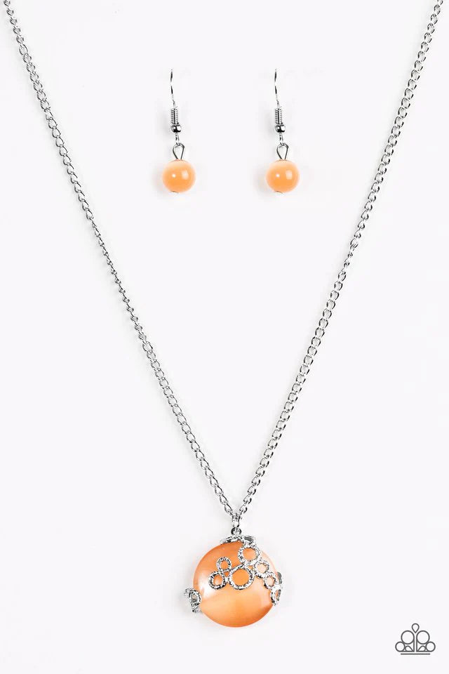 Paparazzi Necklace ~ Bubbles Over - Orange