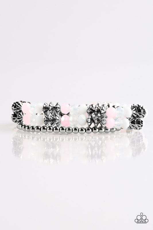 Pulsera Paparazzi ~ Shimmer Sensation - Rosa