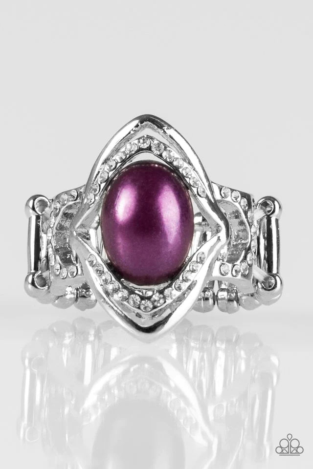 Paparazzi Ring ~ Positively Posh - Purple