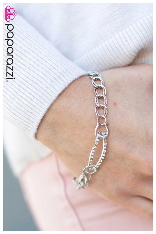 Pulsera Paparazzi ~ Te Adoro - Plata