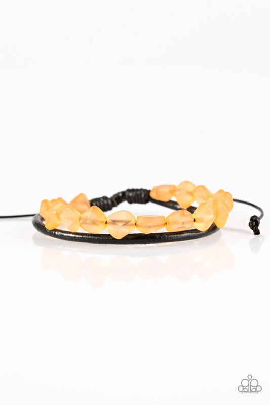 Pulsera Paparazzi ~ Treasure Trail - Naranja