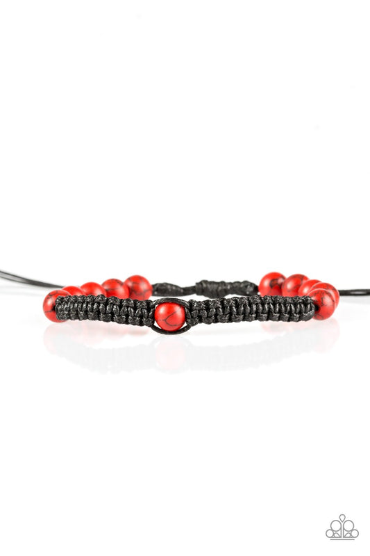 Pulsera Paparazzi ~ Momentum - Rojo