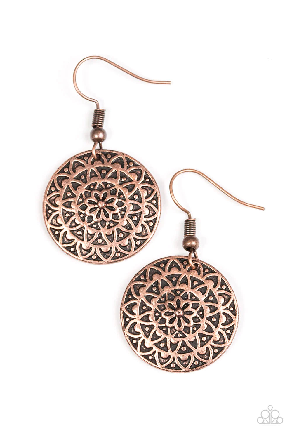 Paparazzi Earring ~ Sunflower Shimmer - Copper