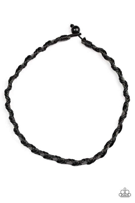 Paparazzi Necklace ~ Hiker Haven - Black