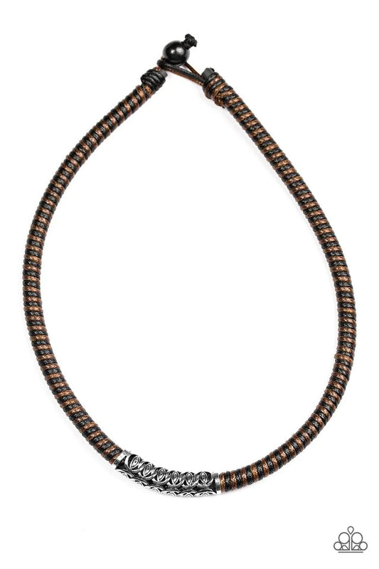 Paparazzi Necklace ~ The Mainland - Brown