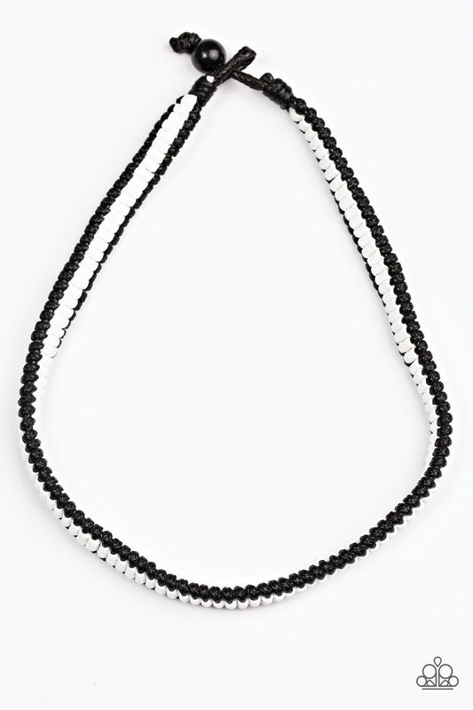 Paparazzi Necklace ~ High-Speed TRAIL - White