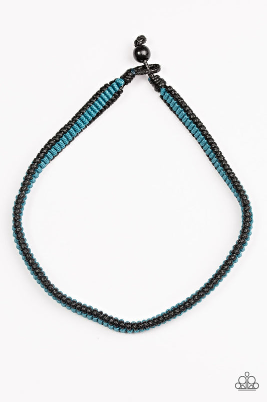 Paparazzi Necklace ~ High-Speed TRAIL - Blue