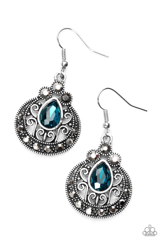 Paparazzi Earring ~ Royal Refinery - Blue