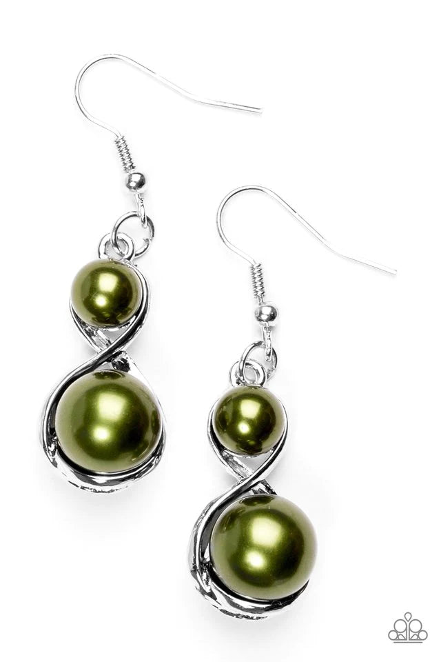 Paparazzi Earring ~ Set The Stage - Green