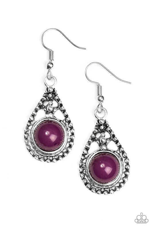 Paparazzi Earring ~ Not All HUE Wander - Purple