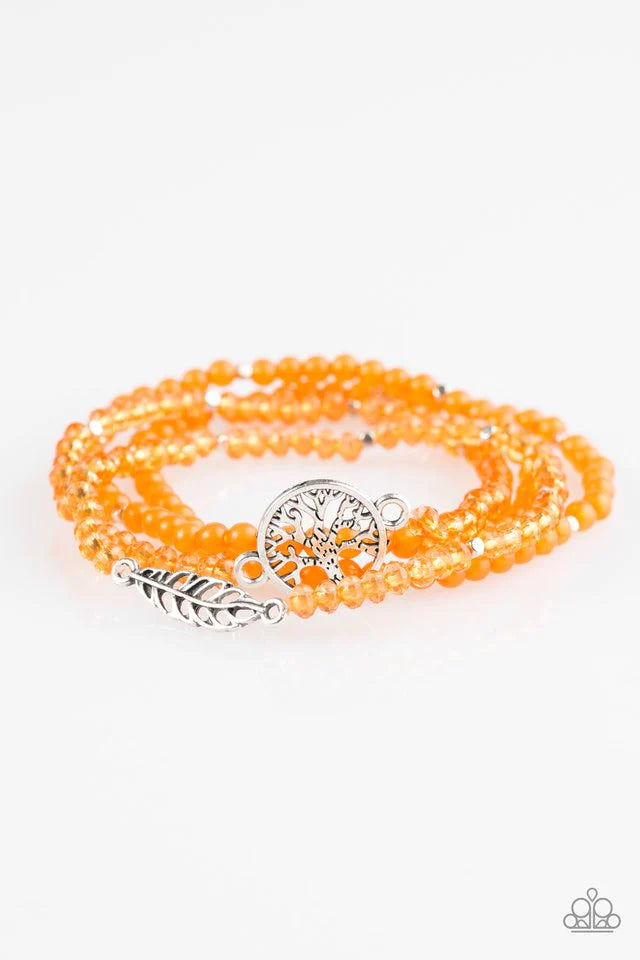 Pulsera Paparazzi ~ Wanderluster - Naranja