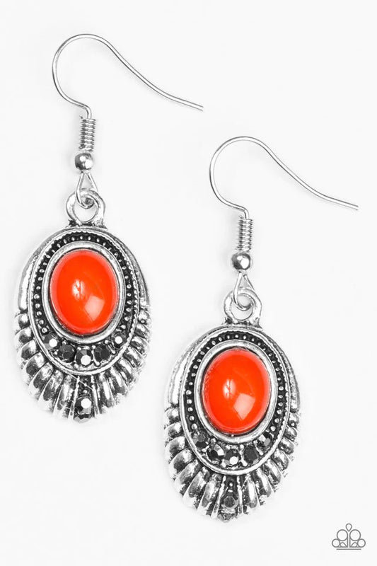 Paparazzi Earring ~ Look HUEs Talking! - Orange