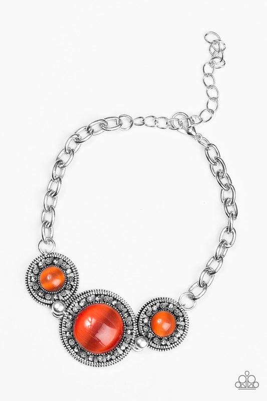 Pulsera Paparazzi ~ WHEEL Call - Naranja