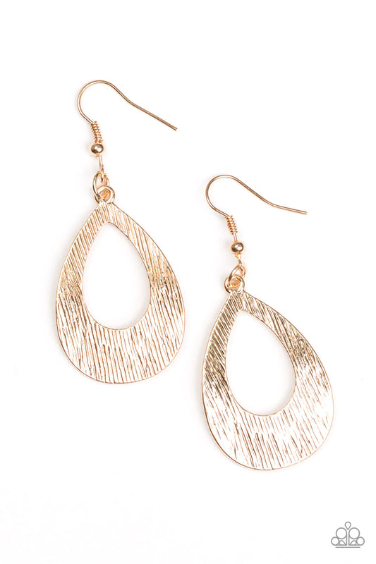 Paparazzi Earring ~ Been There, SHEEN That - Gold