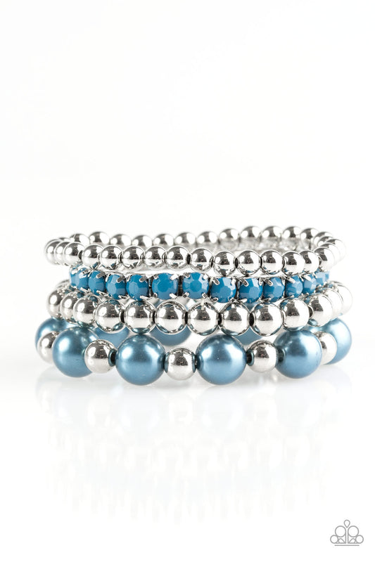 Pulsera Paparazzi ~ RITZ Factor - Azul