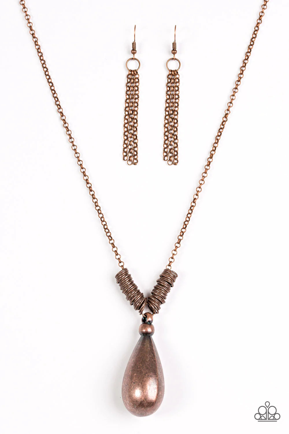 Paparazzi Necklace ~ Just A Drop - Copper