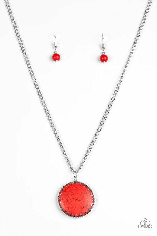 Paparazzi Necklace ~ Stone Desert - Red