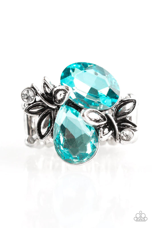 Anillo Paparazzi ~ Flotabilidad de mariposa - Azul