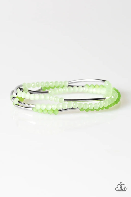 Pulsera Paparazzi ~ Dream Gleam - Verde