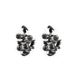 Galaxy Glimmer - Black - Paparazzi Earring Image