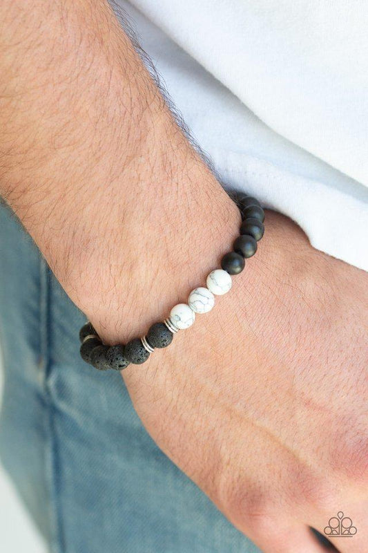 Paparazzi Bracelet ~ Karma - White