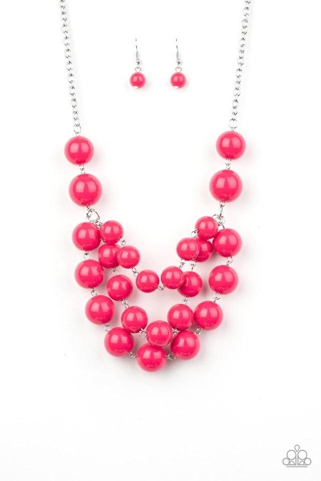 Paparazzi Necklace ~ Miss Pop-YOU-larity - Pink