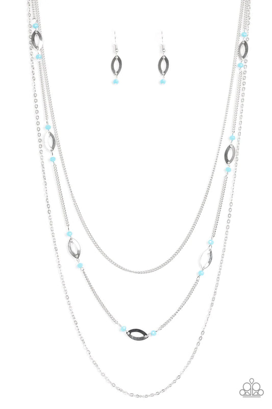 Paparazzi Necklace ~ Afternoon Glow - Blue