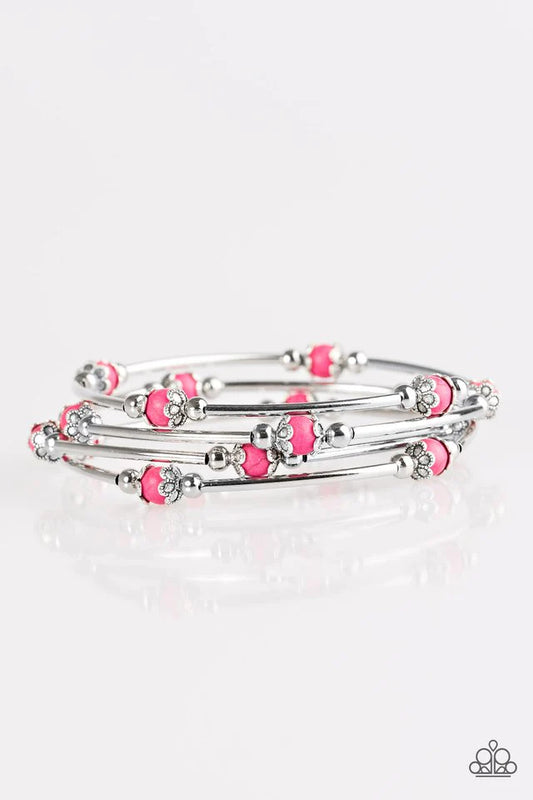 Paparazzi Bracelet ~ Trade Route - Pink