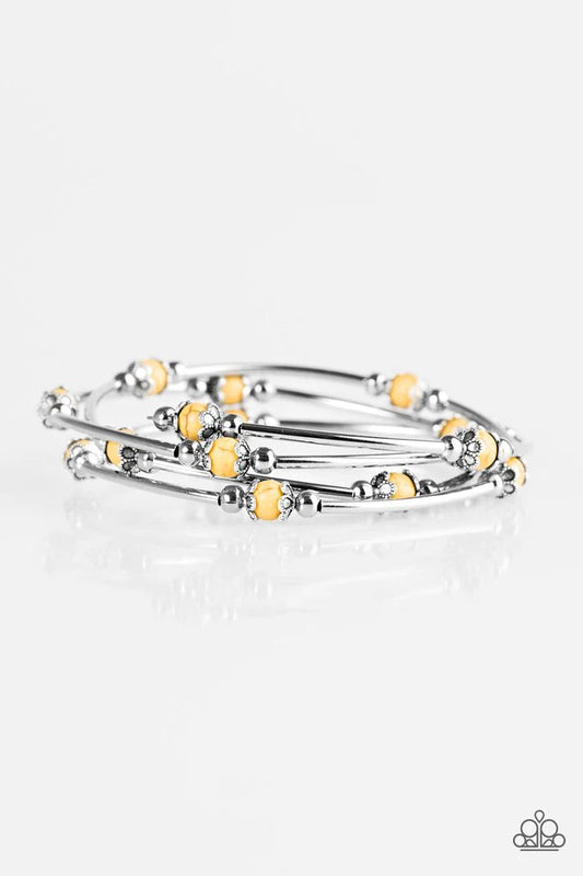 Paparazzi Bracelet ~ Trade Route - Yellow