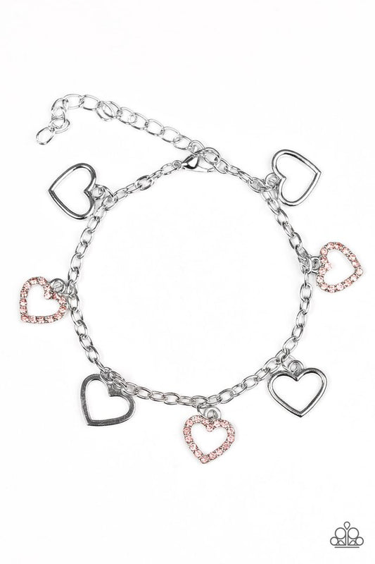 Paparazzi Bracelet ~ Take A HEARTBREAK - Pink