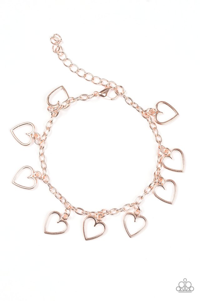 Paparazzi Bracelet ~ Best Of My Love - Rose Gold