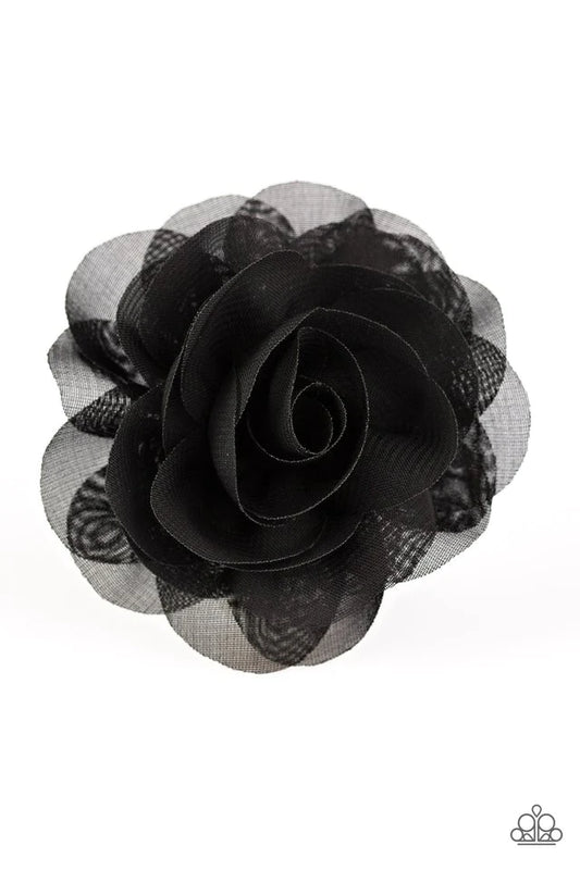 Paparazzi Hair Accessories ~ Pretty Petunia - Black