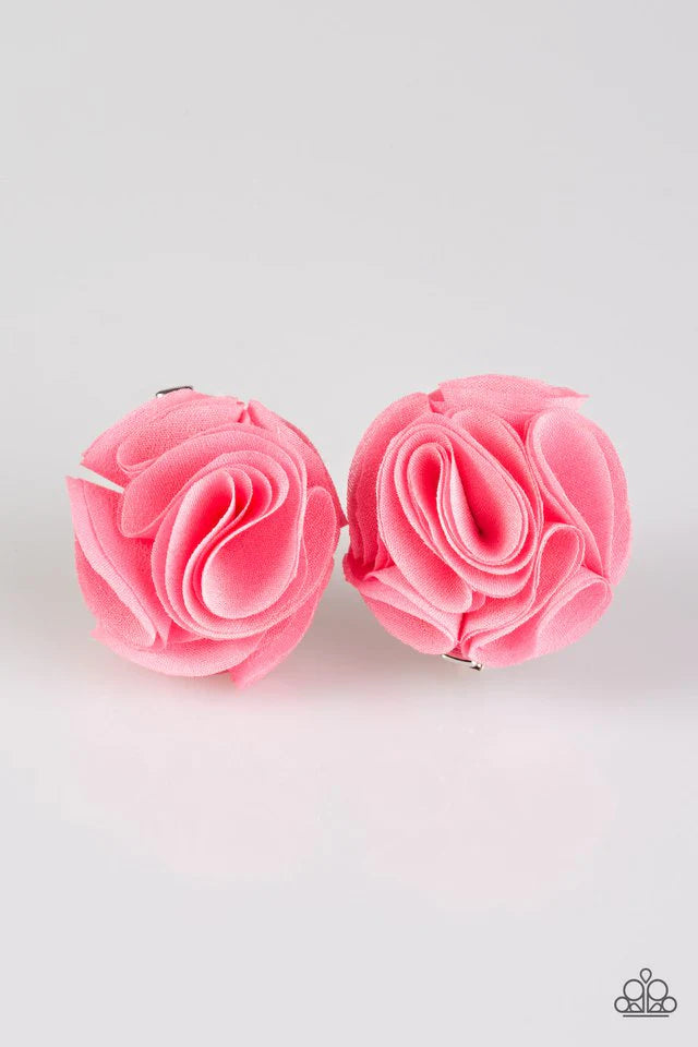 Accesorios para el cabello de Paparazzi ~ Last BUD Not Least - Rosa