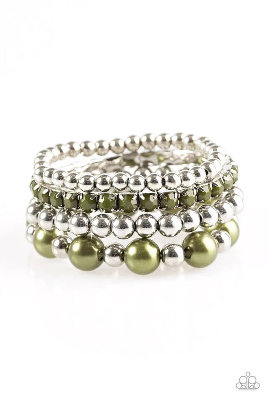 Pulsera Paparazzi ~ RITZ Factor - Verde