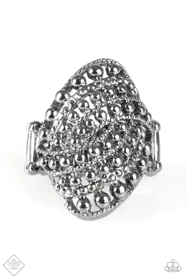 Anillo Paparazzi ~ Drop Dead Debonair - Negro