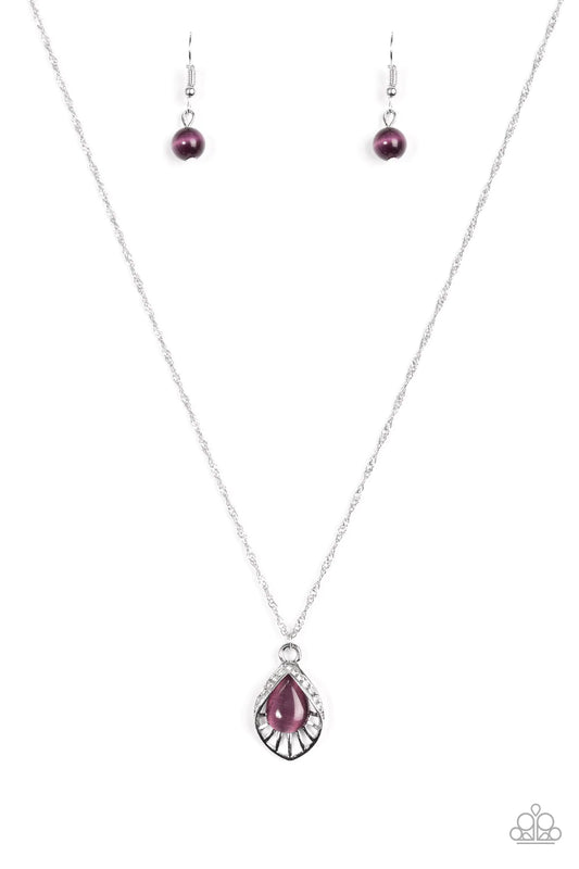 Paparazzi Necklace ~ Cherished Treasure - Purple