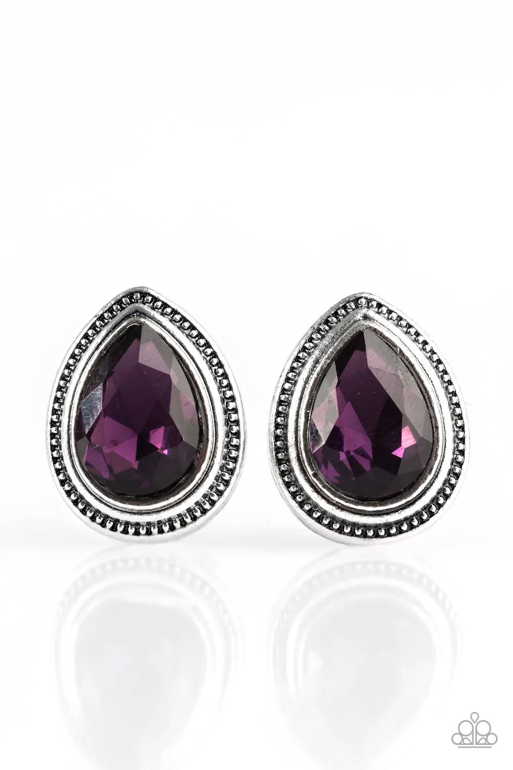 Paparazzi Earring ~ The Deluxe - Purple