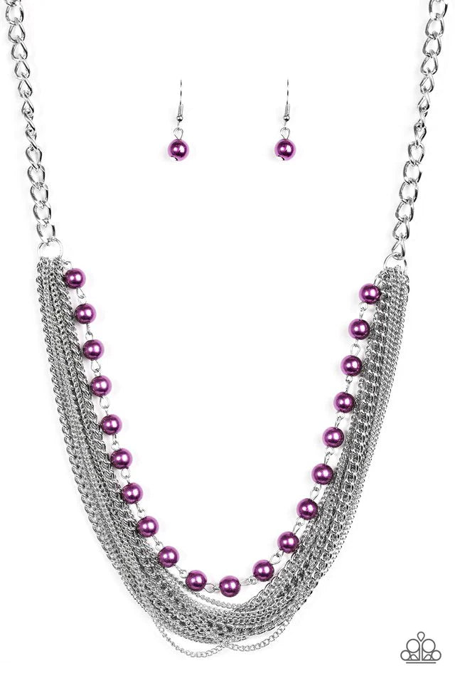 Paparazzi Necklace ~ Fierce Fashion - Purple