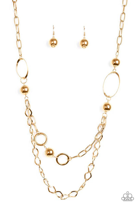 Paparazzi Necklace ~ Mega Metal - Gold