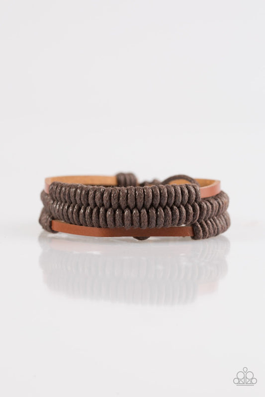 Paparazzi Bracelet ~ Trail Rage - Brown