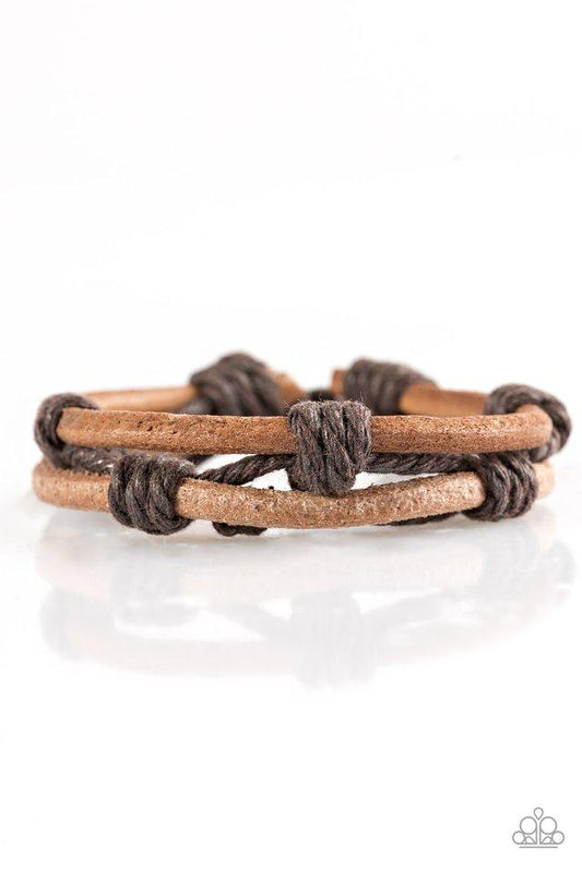 Paparazzi Bracelet ~ Off The Beaten Path - Brown