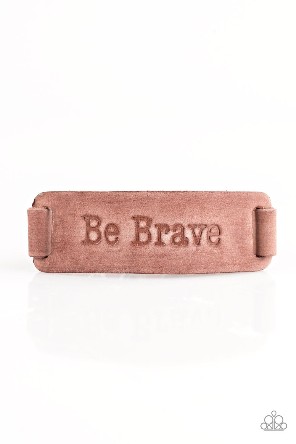 Paparazzi Bracelet ~ Put On A Brave Face - Brown