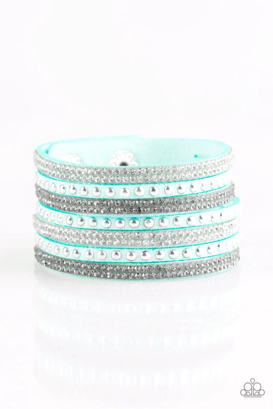 Pulsera Paparazzi ~ Victory Shine - Azul