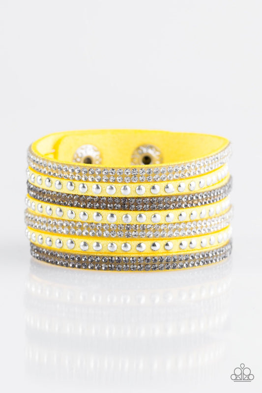 Paparazzi Bracelet ~ Victory Shine - Yellow