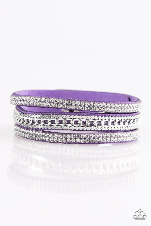 Paparazzi Bracelet ~ Unstoppable - Purple