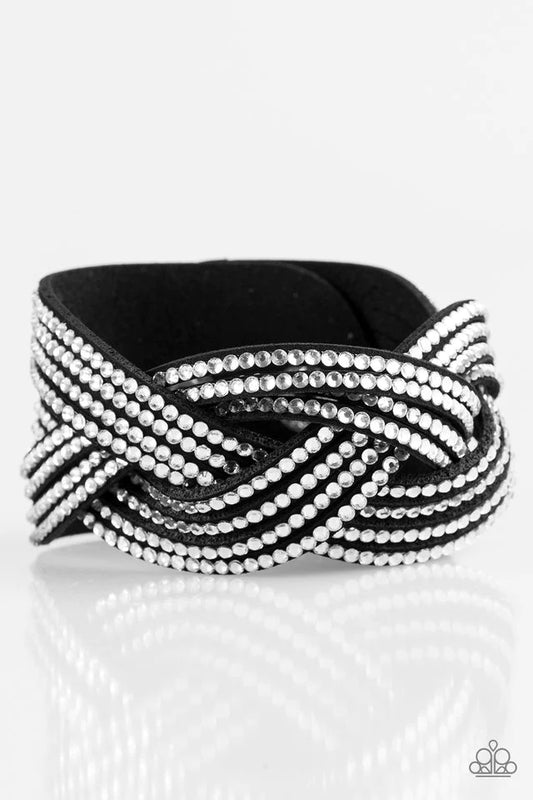 Paparazzi Bracelet ~ Big City Shimmer - Black