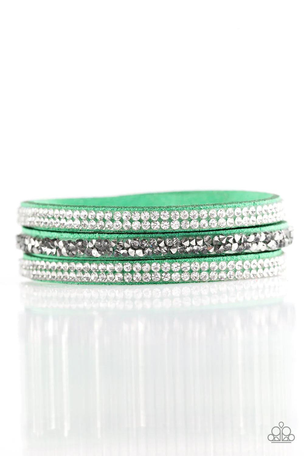 Paparazzi Bracelet ~ Mega Glam - Green